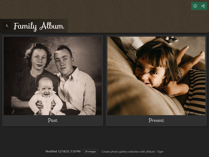 Online photo gallery