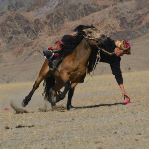 PICK UP WHILE RIDING, MONGOLIAN GAME