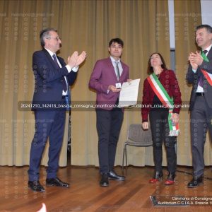 Consegna Onorificenze O.M.R.I. Auditorium Camera di Commercio Brescia 10/12/2024 Foto